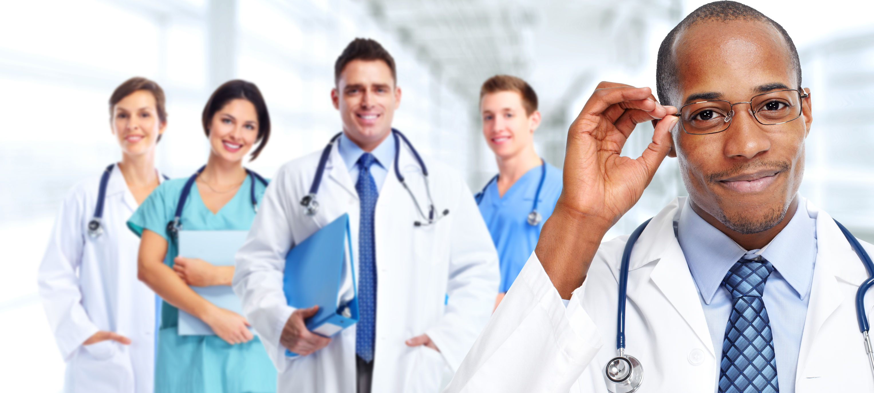 47710721 – group of professional doctors. health care medical background.